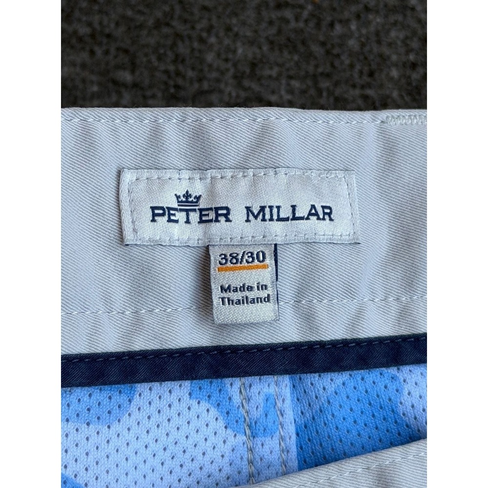Peter Millar EB66 Performance Pants Mens 38x30 Beige Excellent 5-Pocket Stretch